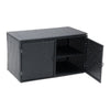 400 Litre PE Wicker Shed Waterproof Outdoor Garden Storage Box Furniture Utility