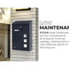 Post Box Parcel Box Combo | Lockable | Outdoor Letter & Package Storage