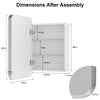 Metal Framed Bathroom Mirror Cabinet Wall Mounted Bathroom Mirror with Storage