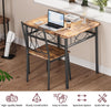 3PCS Dining Table Set Kitchen Table and Chairs for 2 Dining Room Table Brown🔥