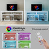 LED Tall Entertainment Center for PS4,55" Media TV Stand Console with Wkmafmyuzy