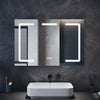 Bathroom LED Mirror Cabinet with Demister Shaver Socket Storage 3 Colour Lights