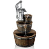 Water Feature Indoor Outdoor LED Fountain Waterfall Garden Decor (Pump Barrel)