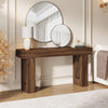 160 cm Long Console Table, Wooden Rectangular Sofa Table Behind The Couch, FarAT