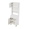 Farmhouse Sideboard Cabinet Kitchen Shelf for Microwave with Door Drawer Shelves