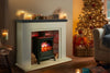 Electric Fireplace Suite with Black Stove & Flue - Endeavour Fires Farlington