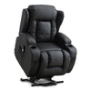 CAESAR DUAL MOTOR RISER RECLINER LEATHER MOBILITY ARMCHAIR MASSAGE HEATED CHAIR