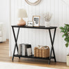 Slim Console Table with 2 Shelves,Narrow Entryway Table for Living Room, Hallway