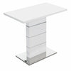 Parini High Gloss Bar Table Rectangular In White