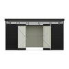 Galvanised Metal Garden Shed Outdoor Tool Storage House with Lockable Door Black