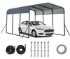 4.4 x 3m/10 x 15FT Carport Heavy Duty Galvanized Steel Car Shelter