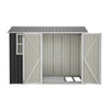 Garden Shed With Window Doors Outdoor Steel Apex Roof Tool Foundation