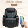 Faux Leather Electric 8-Point Vibration Massage Recliner Sofa Chair with Remote