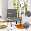 Upholstered 1 Seater Folding Fabric Sofa Bed Sleeper Couch Sofabed Settee Yyhhag