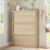 Shoe Storage Cabinet with 3/2 Flip Drawers for Hallway w/ Adjustable Shelves