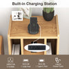 Stand Vinyl Record Storage Turntable Stand-Natural Record Player