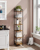 Rustic Tallboy Bookcase 6-Tier Bookshelf Tall Storage Shelving Unit Display Rack