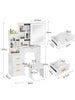 Dressing Table With Drawers Mirror Stool Set Makeup Desk Vanity Table Bedroom UK