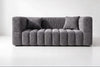 2-Seater Soft Foam Sofa with Armrests & 2 Cushions, Compact Modern Lovesea