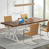 63-Inch Executive Desk, Large Office Computer Desk with Heavy Duty Metal Legs