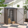 Outsunny 3.3ft x 3.4ft Outdoor Storage Shed Steel Garden Shed w/ Lockable Door