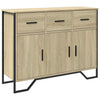 Sideboard Sonoma Oak 97x32.5x74.5 Engineered Wood T9Z2
