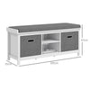 Shoe Storage Bench with Seat, Shoe Storage Bench with Drawers Adjustable Shelf