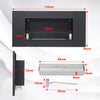 Bio Ethanol Fireplace Recessed Wall Mounted Stainless Steel Glass Biofire Heater