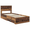 Bed Frame with Headboard Old Wood 90 x 190 cm Engineered Wood
