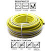 30M GARDEN HOSE PIPE REEL & FITTINGS REINFORCED TOUGH OUTDOOR HOSEPIPE Yellow