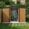 8 x 8FT Large Metal Garden Shed Outdoor Storage House w/ Foundation Kit,Vents