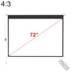 72~120inch Motorized Projector Screen Electric Projection Screen Remote Control