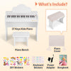 ♬Mustar 37 Keys Kids Keyboard Piano Wooden Educational Toy Stool DIY Sticker