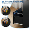 Mobile Filing Cabinet, File Cabinet with 3 Drawers Lockable Documents Storage