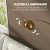 Arc Floor Lamp for Living Room, Free Standing Tall Lamp, Silver Tone