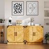 31.5in Sideboard Buffet Cabinet Storage Cupboard with Doors Adjustable Shelves