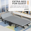 Heavy Duty Folding Bed Rollaway Guest Bed Fold up Sleeper Bed With Mattress 190