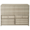 Grey 62 Litre Rattan Double Cooler Box - Aspen FTR094