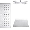 Concealed Thermostatic Shower Mixer Square Chrome Bathroom Twin Head Valve Set