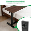 Medical Overbed Bedside Table Adjustable Height with Wheels Hospital Home Desk