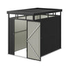 8.5ft x 5.4ft Pent Metal Garden Storage Shed Motorcycle Sheds with Lockable Door