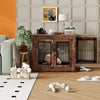 Small Dog Crate Wooden Kennel Sofa Table End Table Beautiful Furniture Indoor
