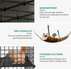 YITAHOME Large Cat Cage with Storage Cube, DIY Indoor Catio Enclosure Metal Play