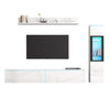 TV Wall Unit Entertainment Unit Storage Cabinet Floating TV Stand With LED Light