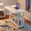 Height Adjustable Mobile Laptop Table Notebook Computer Desk Sofa Bed Tray Stand