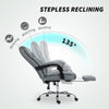 Office Chair, Computer Desk Chair with Spring Cushion, Grey