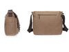 Men School Military Shoulder Bag Messenger bag Vintage Canvas Leather Satchel