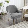Tub Chair Accent Armchair Velvet Fabric Modern Barrel Chair Living Room Bedroom
