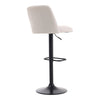 2X Linen Bar Stools Kitchen Counter Island Breakfast Dining Chairs Padded Seat