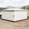 3m/4m Party Hardtop Marquee Gazebo Canopy w/ Aluminium Frame Netting & Curtains